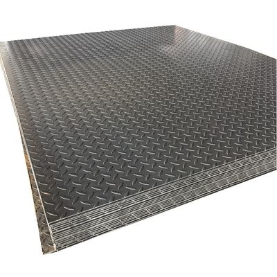 2438mm SS Sheet Metal Embossed Stainless Steel Checkered Plate 6mm Thick JISCO LISCO